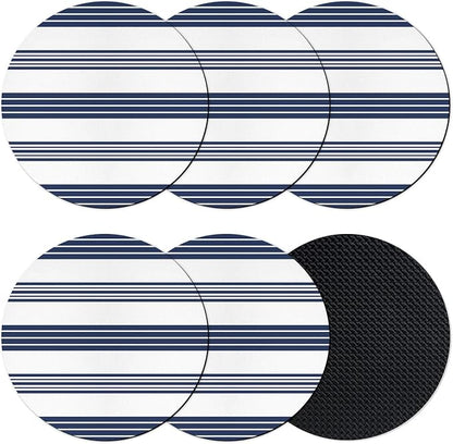 Modern Minimalist Art Coasters Set of 6, Absorbent Coasters by Unknown