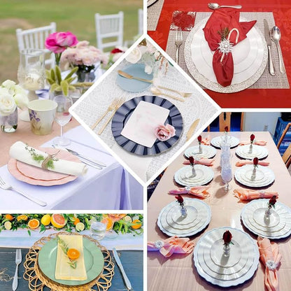 Efavormart 10 Pack | Hunter Emerald Green 6" Round Plastic Dessert Salad Plates - Image 5
