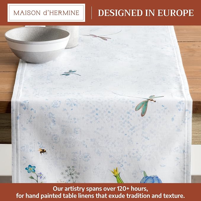 Maison d' Hermine Table Runner 100% Cotton 14.50" x 108" | Table Runners 108 - Image 2