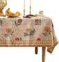 patdrea Designer French Vintage Rectangular Tablecloth,Yellow Floral Pattern Anti-Wrinkle Table Cloth,Dacorative Cover for Kitchen Dining Parties,Christmas,Thanksgiving,55"x87"-Cornflowers
