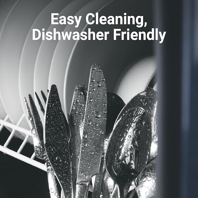 30-Piece Durable Silverware Set, 18/10 Stainless Steel Flatware | Dishwasher - Image 7
