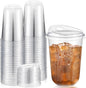 Ziliny 50 Sets Clear Plastic Coffee Cups by Ziliny