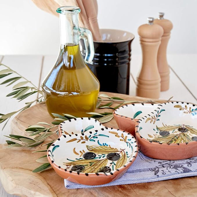 Casafina Ceramic Terracotta 7" Olive Dish - Image 4