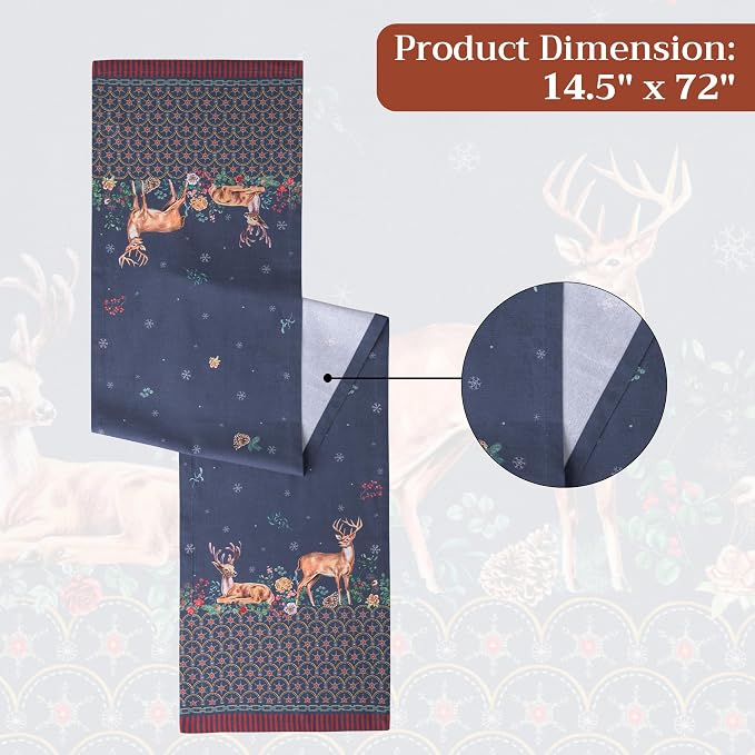 Maison d' Hermine Table Runner 100% Cotton 14.50" x 72" | Table Runners 72 - Image 7