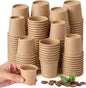 Mini Coffee Cups Disposable Kraft Paper Cups Hot or Cold Beverage Cup Mouthwash by Unknown