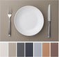 Faux Leather Placemats Set of 12 Vinyl Washable Wipeable Table Mats for Kitchen Dining Table Heat Resistant Waterproof Indoor/Outdoor Placemats Non-Slip Easy Clean Place Mats-Almond Birch