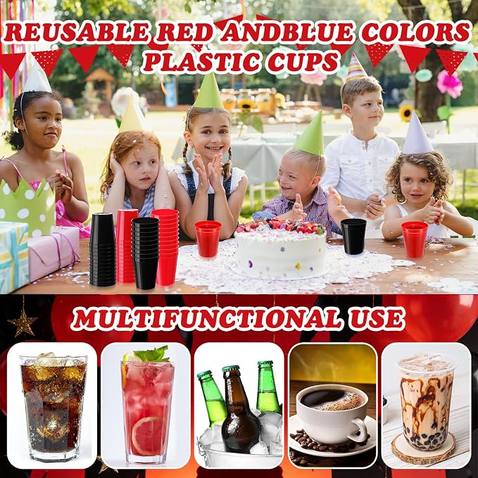 Yungyan 50 Pack 16 oz Stadium Cups Reusable Plastic Cups Blank Drink Stadium - Image 7