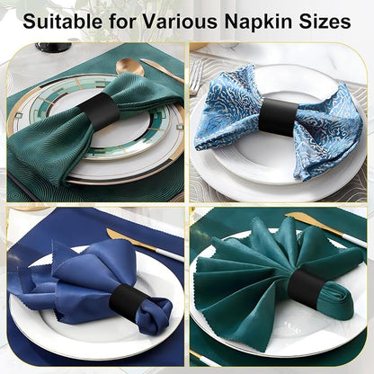 Holiday Parties Napkin Rings Set of 200, 2 Colors in 1, Reusable Adjustable - Image 4