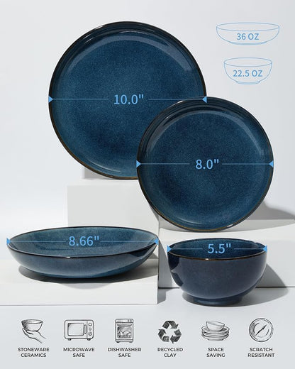 16 Piece Double Bowl Dinnerware Sets - Image 2