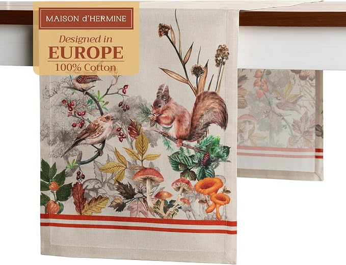 Maison d' Hermine Table Runner 100% Cotton 14.50" x 72" | Table Runners 72 by MaisondHermine