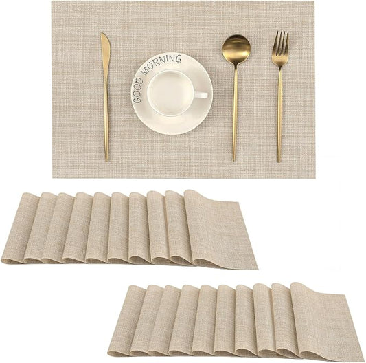 Leetaltree Beige Placemats Set of 20 by Leetaltree-ArtatEveryTable