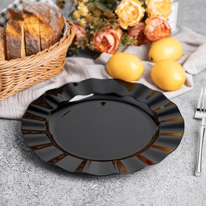 72 Pack Black Plastic Plates, Thanksgiving - Image 3
