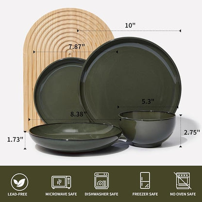 16 Piece Double Bowl Dinnerware Sets - Image 2