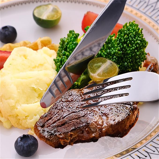 Stainless Steel Customized Flatware Set, Engraving Name Knife Forks Spoon - Image 5