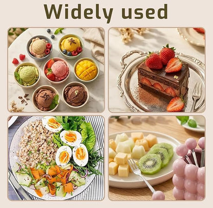 6 Piece Stainless Steel Fruit Fork Set - Image 4