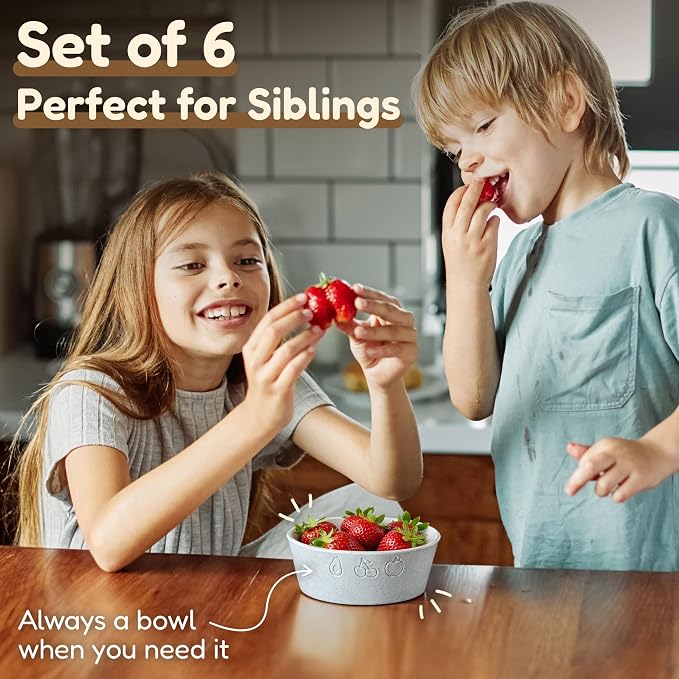FOODLE Wheat Straw Kids Bowls - Image 5