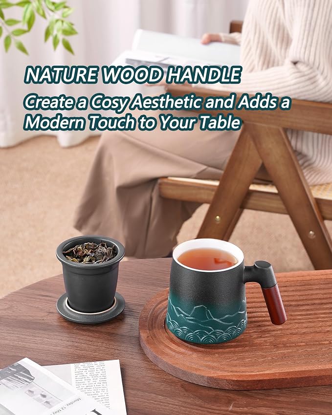 ZENS Tea Mug with Infuser and Lid - Image 2