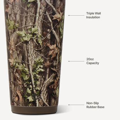 HydroJug Everyday Tumbler 20 oz, Ceramic-Lined Straw Cup, Woodland | Vacuum - Image 3