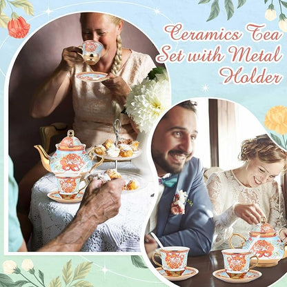 Zhehao 20 Pcs Porcelain Tea Set - Image 6