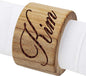 The Wedding Party Store Custom Personalized Wood Napkin Rings by MyPersonalMemories