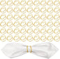 48 Pcs Gold Wedding Napkin Rings, Metal Spiral Napkin Rings Durable Napkins by Unknown