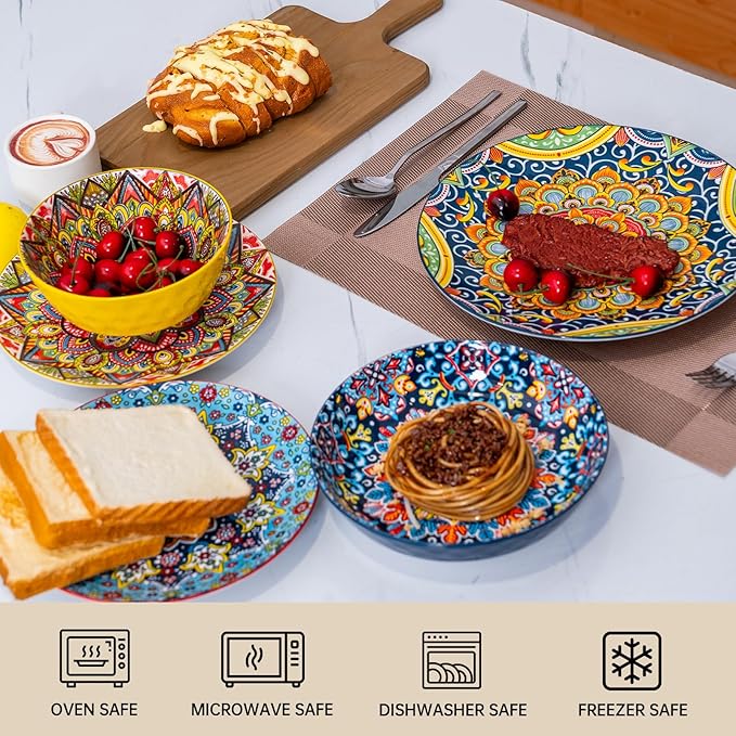 16 Pieces Dinnerware Sets, Service - Image 4