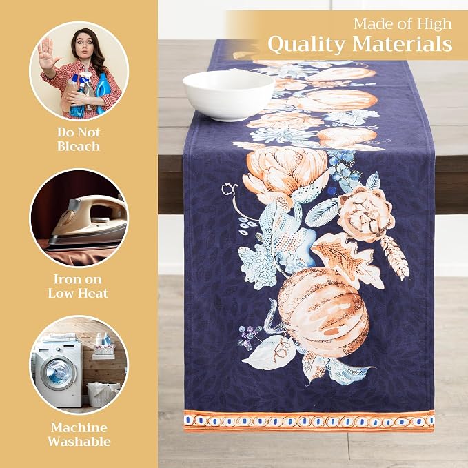 Maison d' Hermine Table Runner 100% Cotton 14.50" x 108" | Table Runners 108 - Image 3