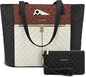 LOVEVOOK Laptop Bag for Women 17 inch, Diamond Quilted Work Tote Bags Womens by LOVEVOOK