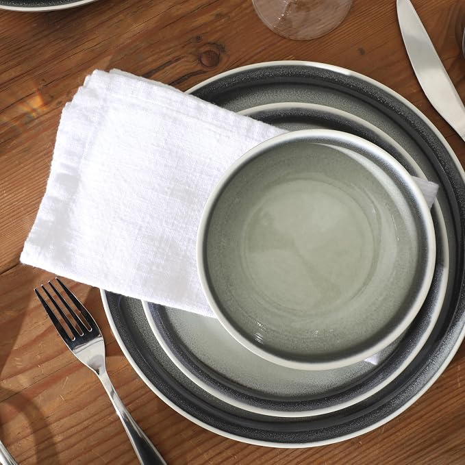 Gibson Elite Island Bay 12-Piece New Bone China Dinnerware Set Service - Image 7
