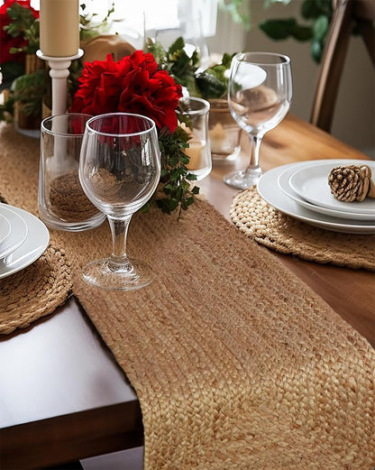 COTTON CRAFT Jute Braided Table Runner - Image 5
