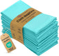 Ruvanti Cloth Napkins Set of 12, 18x18 Inches Napkins Cloth Washable, Soft, Durable, Absorbent, Cotton Blend. Table Dinner Napkins Cloth for Hotel, Lunch, Restaurant, Wedding, Parties - Waterspout