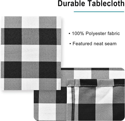 60 x 140 Inch Checkered Tablecloth Rectangle - Image 4