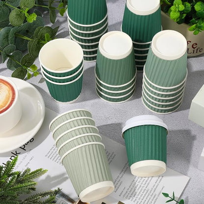 Whaline 100 Pcs Sage Green Disposable Espresso Cups - Image 3