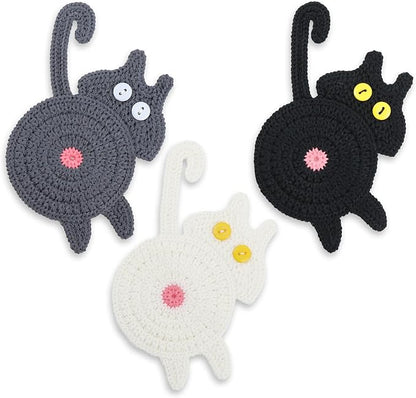 Cat Coasters, Gift for Her, Funny Gifts, Coasters for Drinks - Image 5