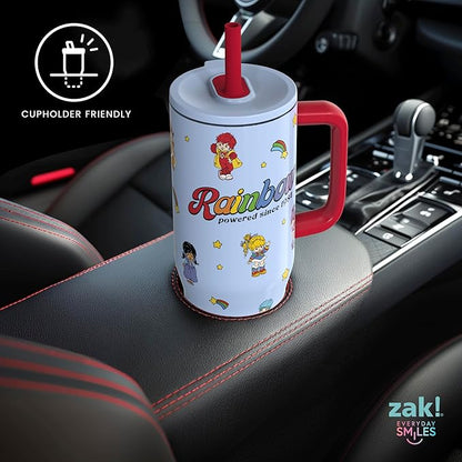 Zak Designs Rainbow Brite 30oz Spill-Proof Stainless Steel Travel Tumbler | BPA - Image 8