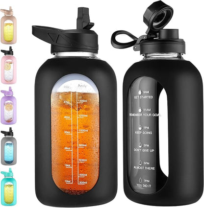 CIVAGO 64 oz Glass Water Bottle by CIVAGO
