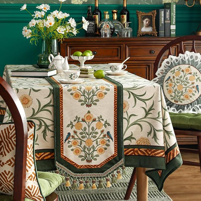 Patdrea Designer Elegant French Velvet Table Runner, Thanksgiving Dining Table - Image 7