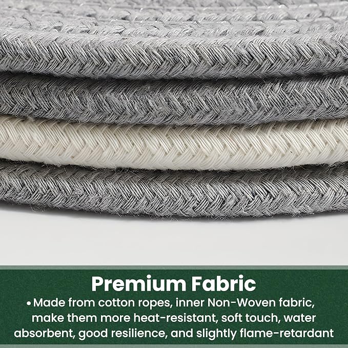 8 Inch Trivets for Hot Dishes, Hot Pots and Pans, Thick Heat Resistant - Image 3