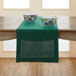 Solino Home 100% Pure Linen Table Runner Rainforest Hemstitch, 14 x 144 in | by SolinoHome