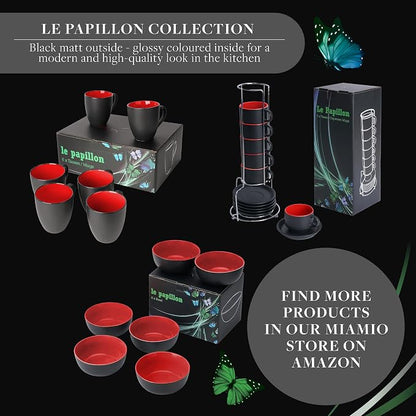 MIAMIO - Coffee Mugs Set of 6 - Le Papillon - Daily Table Set | Ceramic coffee - Image 7