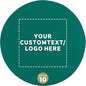 10 Round Foam Bud Coasters Pack, 4 inch - Customizable Text, Logo - PU Foam, Party Favor - Turquoise