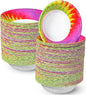 Hsei 100 Pack Tie Dye Paper Bowls 12 oz Disposable Paper Bowls by Hsei
