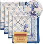 Maison d' Hermine Cloth Napkins Set of 4 100% Cotton Everyday Reusable Square Napkins Cloth Washable Dinner Party Wedding Restaurant Valentines Day Decorations Spring/Summer (Faience, 20" x 20")