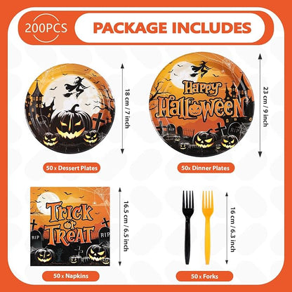 200PCS Halloween Party Supplies Set - Image 2