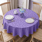 Smiry Round Table Cloth, Waterproof Heavy Duty Vinyl Tablecloths, Wipeable Washable Table Cover for Kitchen and Dining Room (Purple, 60" Round)