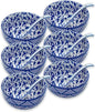 28Oz Ceramic Soup Ramen Bowl Set of 6 by KeQiu