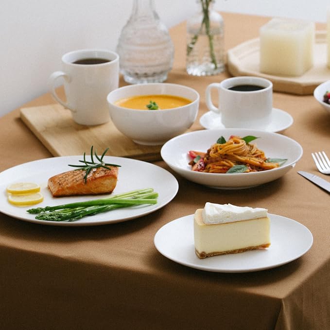 BTaT- White Dessert Plates, 8 inch, Small Plates - Image 7