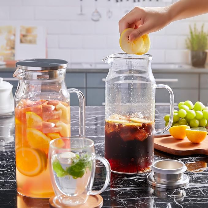 2 Liter 68 oz Glass Pitcher - Image 7