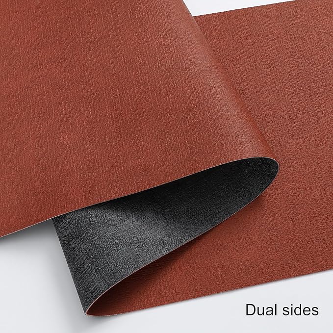 Table Runners 55 Inch Long, Dual-Sided Faux Leather Table Runner | Waterproof - Image 2