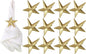 ALPHA Living HOME Napkin Rings Set of 12, Star Shaped Napkin Holder, Metal Serviette Rings, Gold Napkin Rings, Farmhouse Table Accessories for Dining Table, Weddings, Parties & Home Décor, Durable